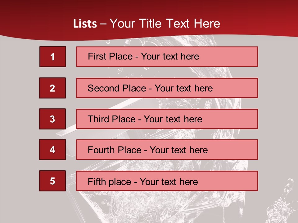 Fragrance Splash Bottle PowerPoint Template