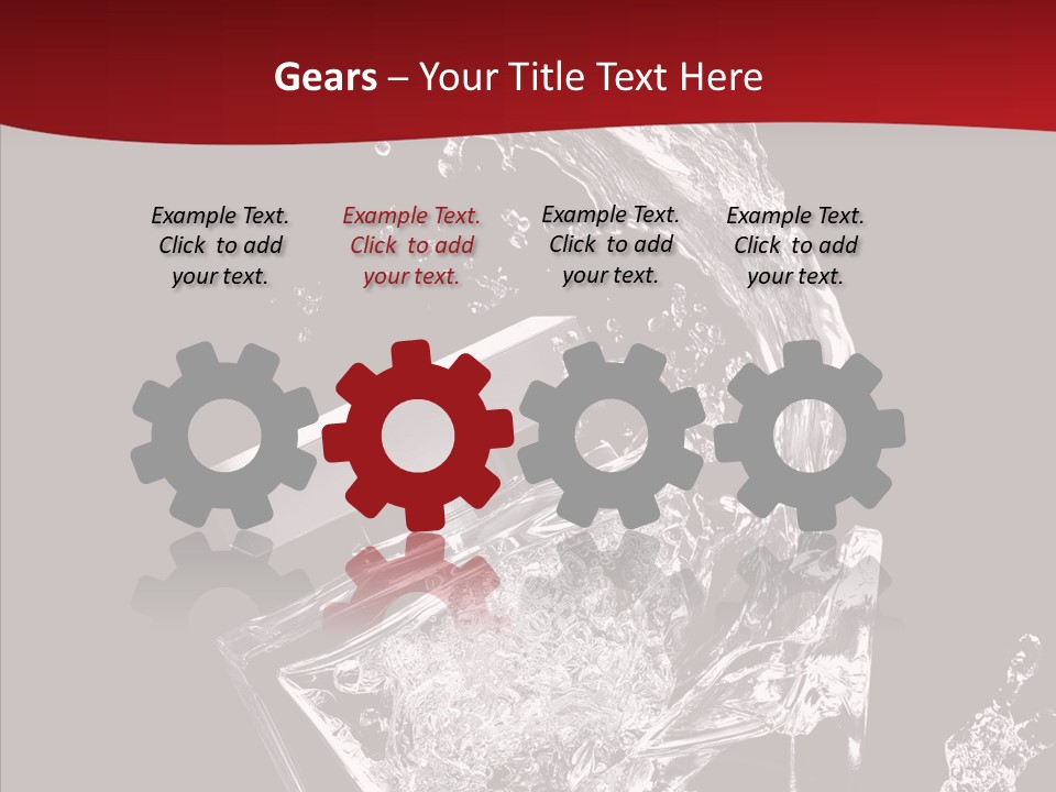 Fragrance Splash Bottle PowerPoint Template