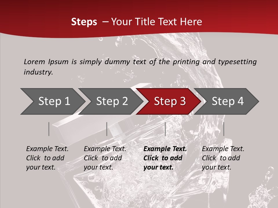 Fragrance Splash Bottle PowerPoint Template