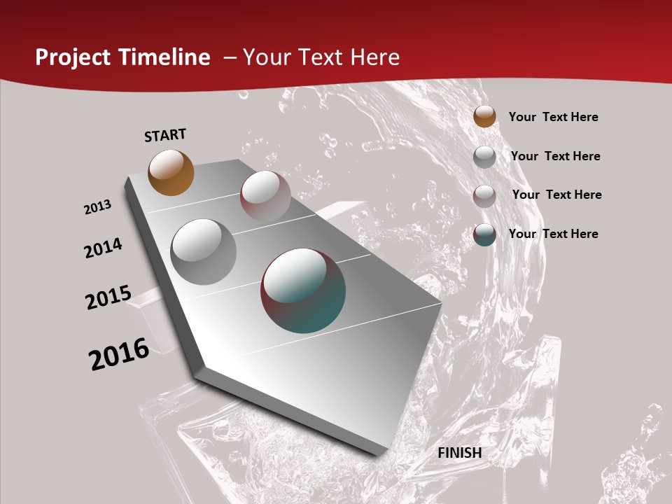 Fragrance Splash Bottle PowerPoint Template