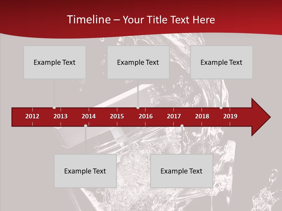 Fragrance Splash Bottle PowerPoint Template