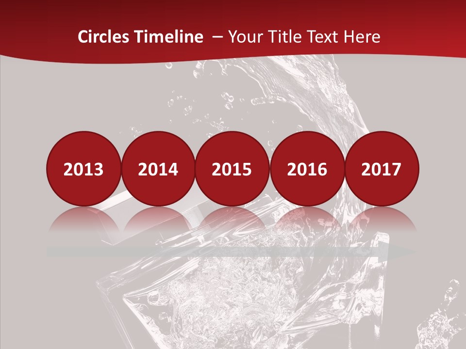 Fragrance Splash Bottle PowerPoint Template