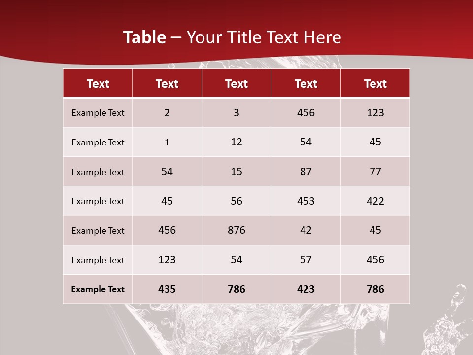 Fragrance Splash Bottle PowerPoint Template