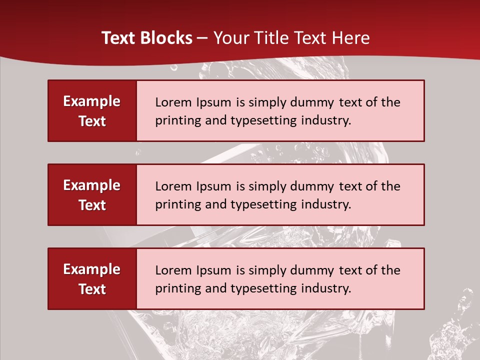 Fragrance Splash Bottle PowerPoint Template