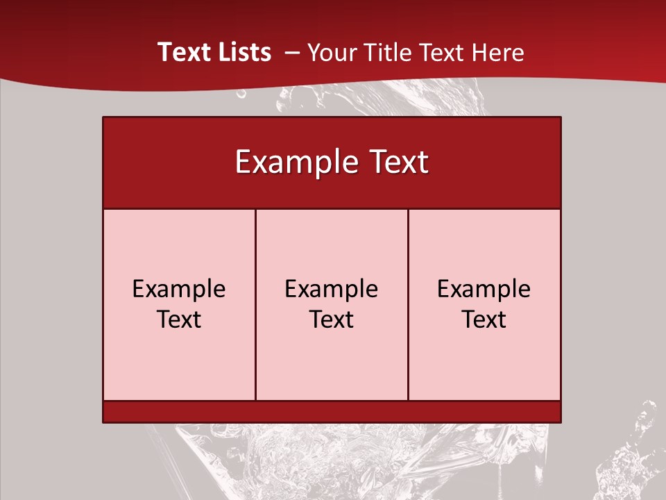 Fragrance Splash Bottle PowerPoint Template