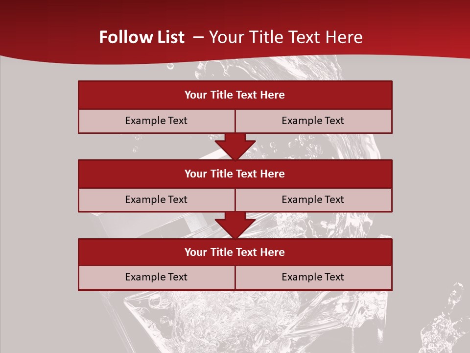 Fragrance Splash Bottle PowerPoint Template