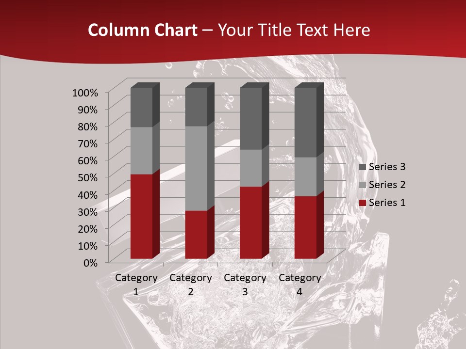 Fragrance Splash Bottle PowerPoint Template