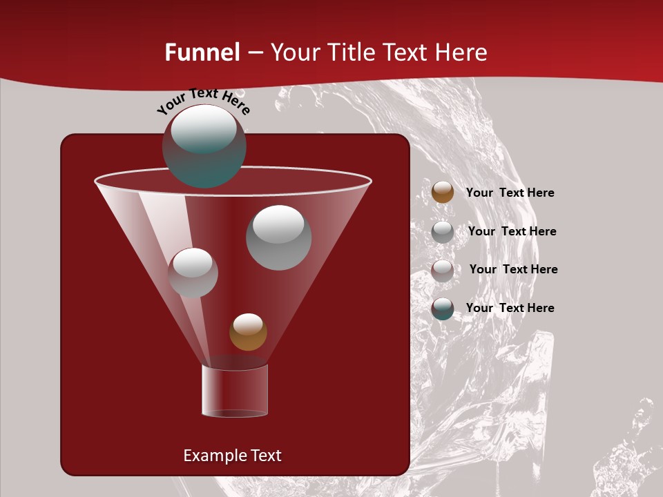 Fragrance Splash Bottle PowerPoint Template