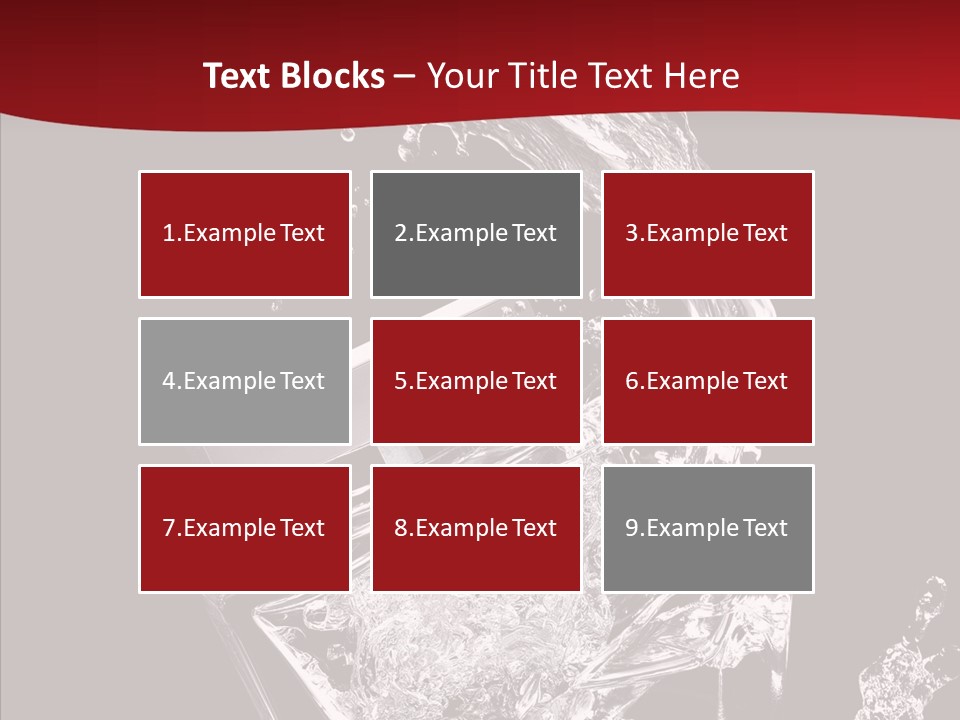 Fragrance Splash Bottle PowerPoint Template