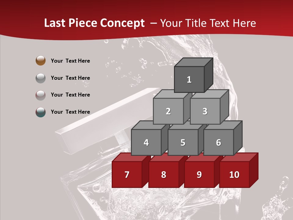 Fragrance Splash Bottle PowerPoint Template