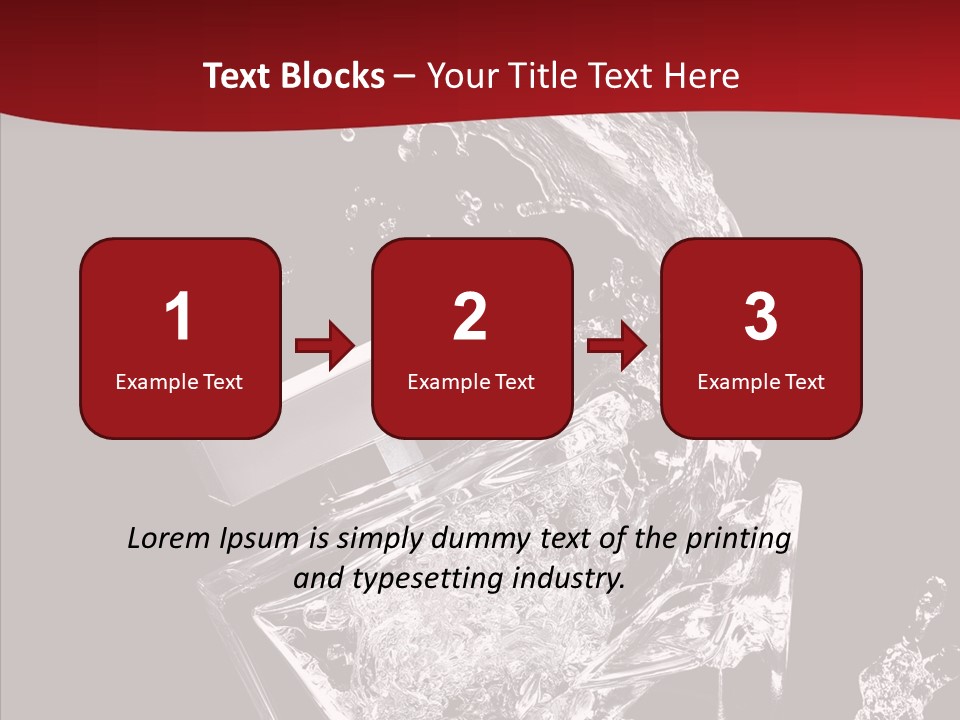 Fragrance Splash Bottle PowerPoint Template