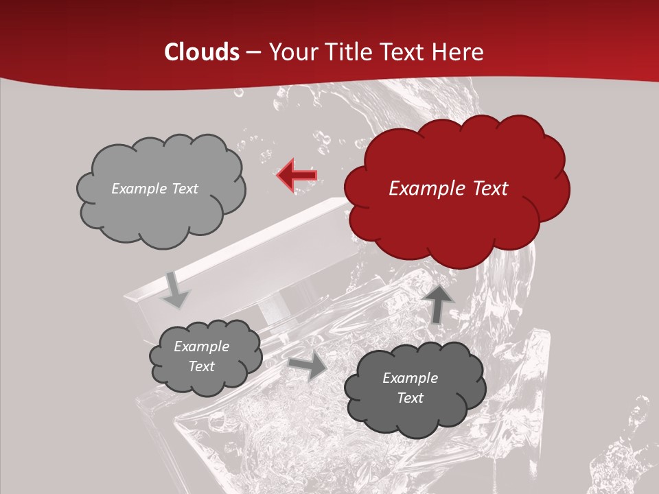 Fragrance Splash Bottle PowerPoint Template