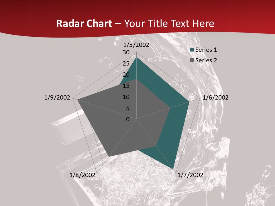 Fragrance Splash Bottle PowerPoint Template