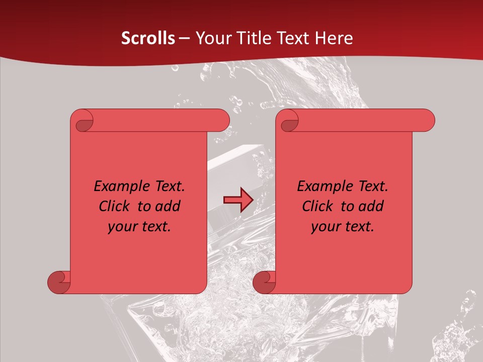 Fragrance Splash Bottle PowerPoint Template