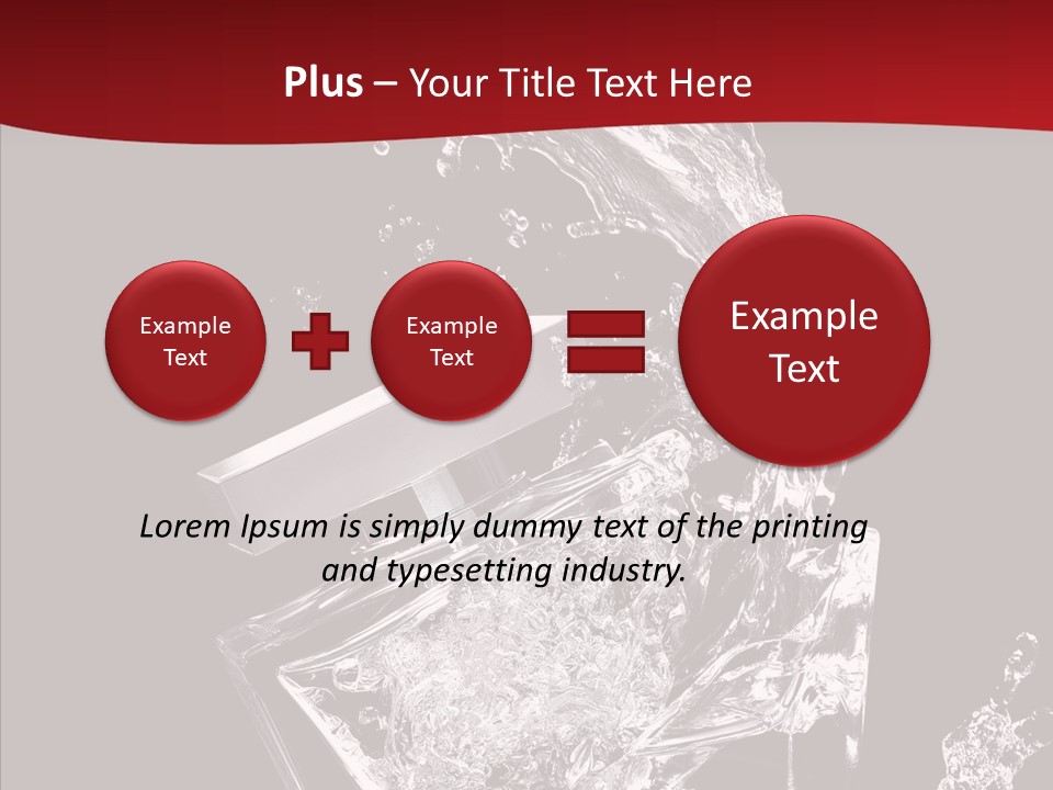 Fragrance Splash Bottle PowerPoint Template