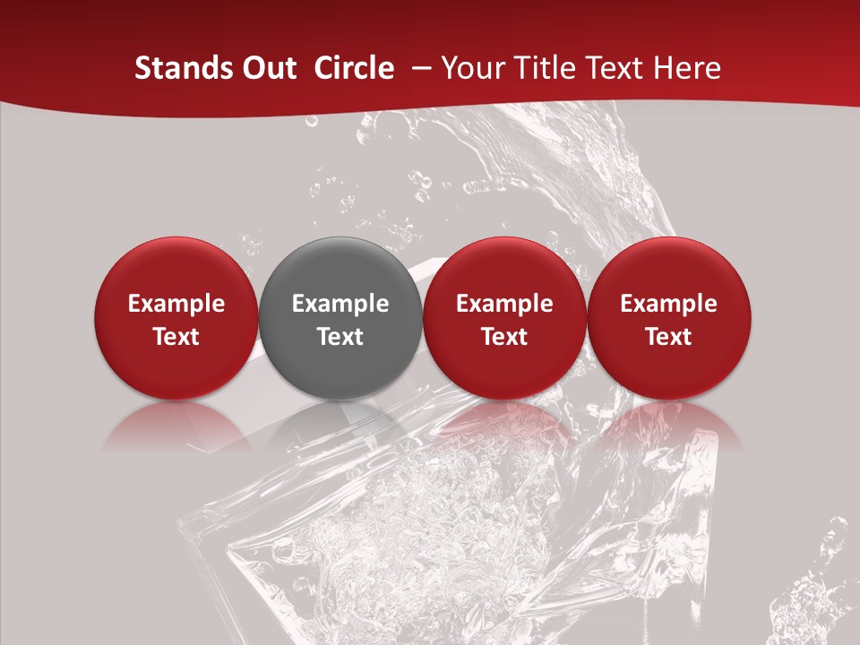 Fragrance Splash Bottle PowerPoint Template