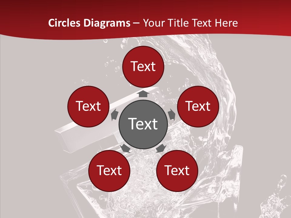 Fragrance Splash Bottle PowerPoint Template