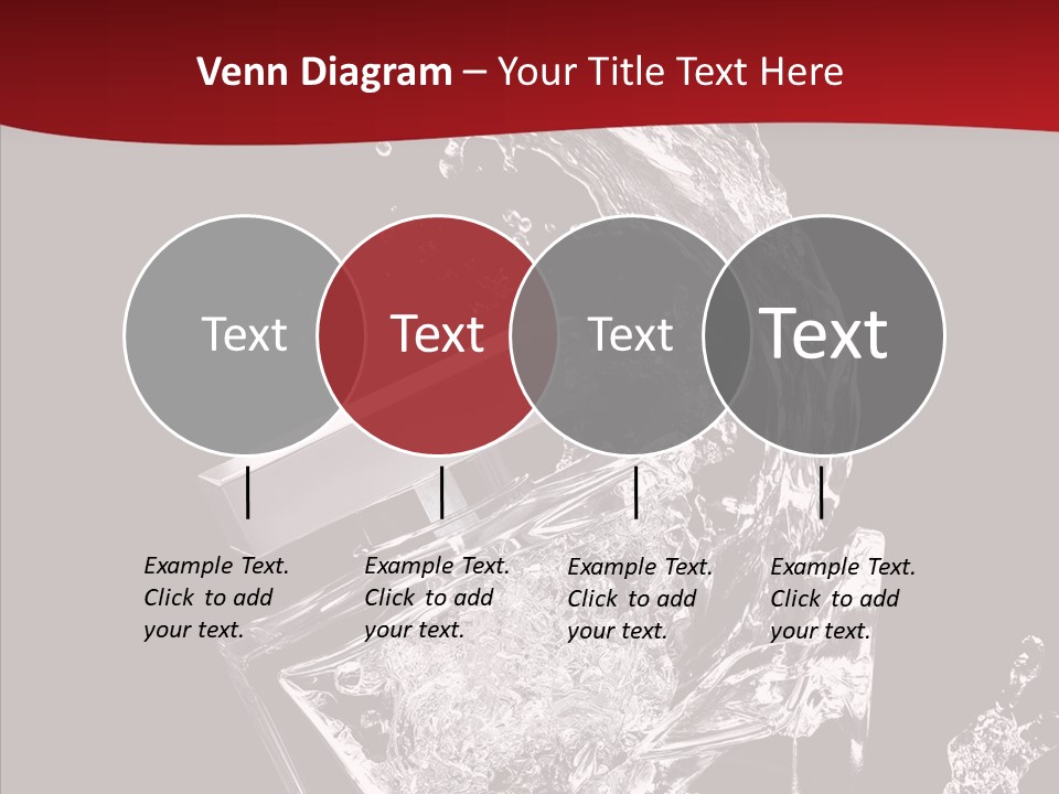 Fragrance Splash Bottle PowerPoint Template