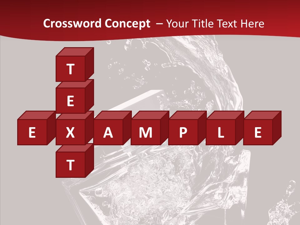 Fragrance Splash Bottle PowerPoint Template