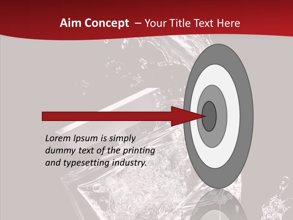 Fragrance Splash Bottle PowerPoint Template