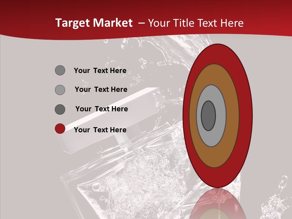 Fragrance Splash Bottle PowerPoint Template