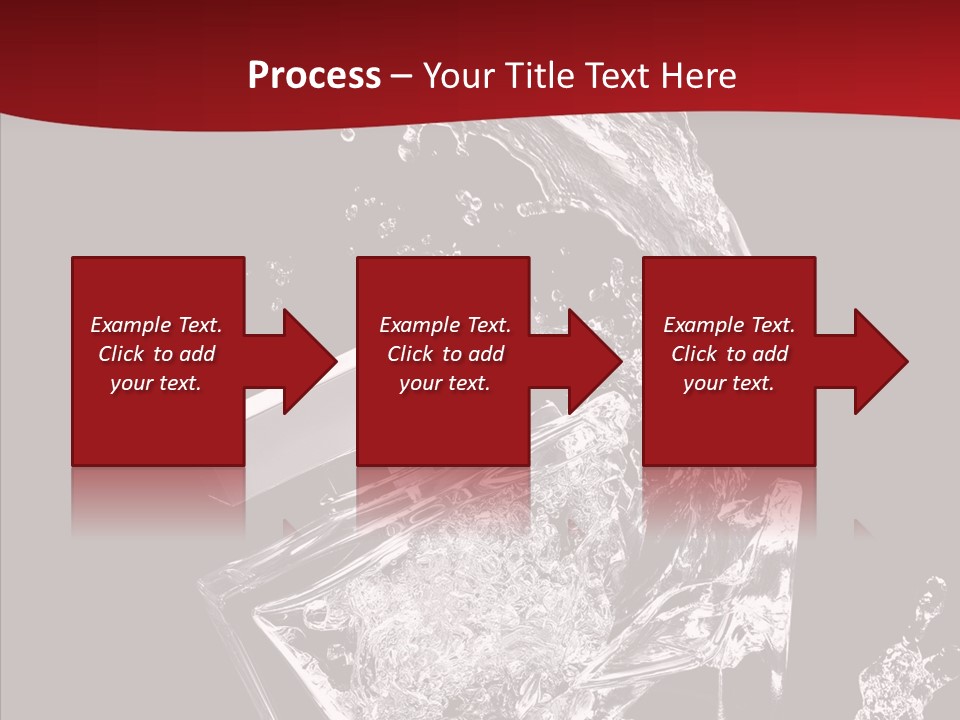 Fragrance Splash Bottle PowerPoint Template