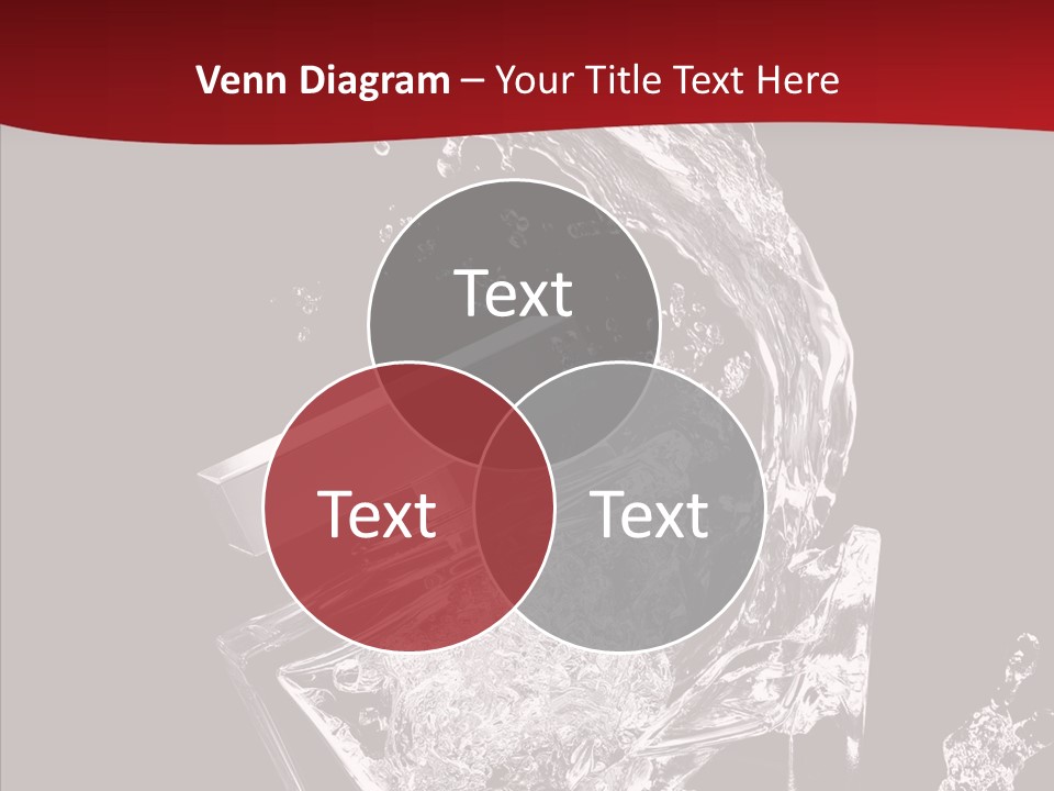 Fragrance Splash Bottle PowerPoint Template