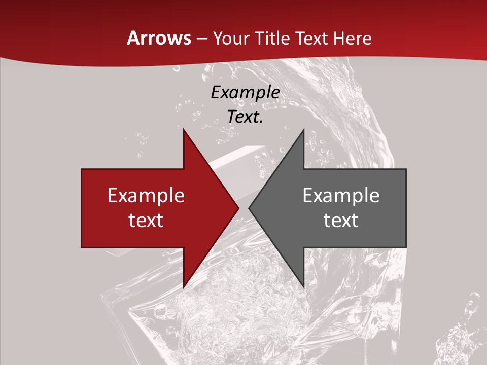 Fragrance Splash Bottle PowerPoint Template