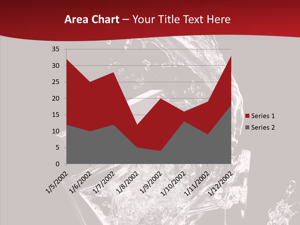 Fragrance Splash Bottle PowerPoint Template