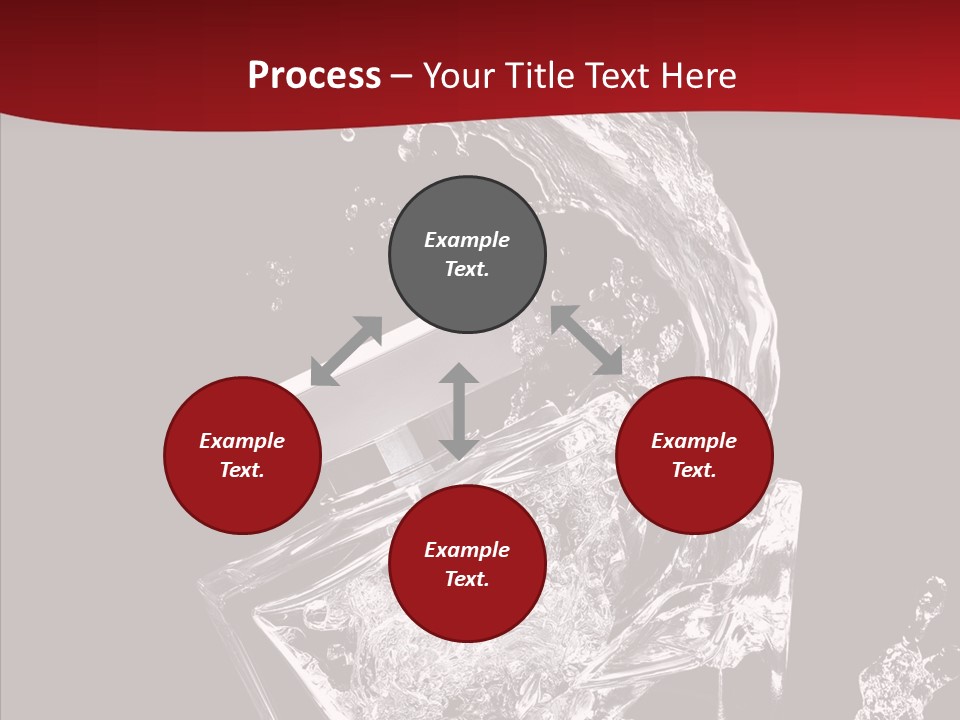 Fragrance Splash Bottle PowerPoint Template