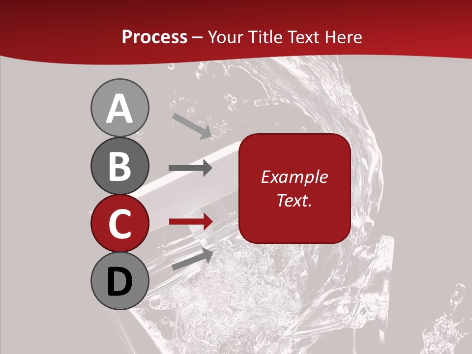 Fragrance Splash Bottle PowerPoint Template