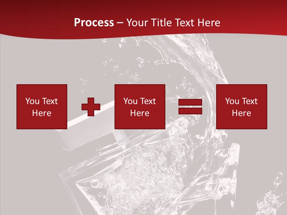 Fragrance Splash Bottle PowerPoint Template