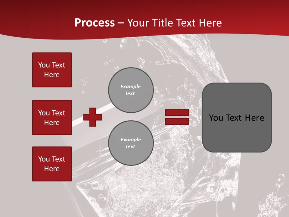 Fragrance Splash Bottle PowerPoint Template