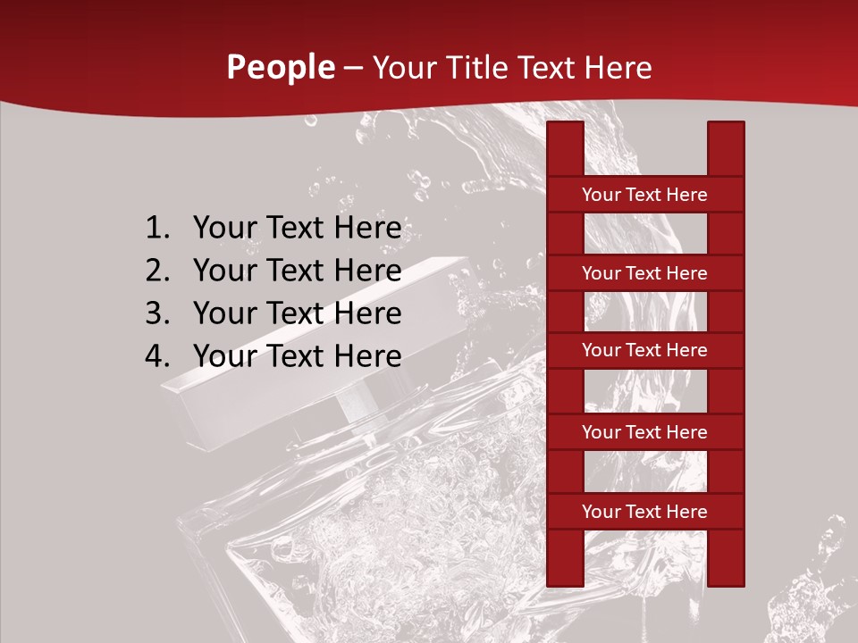 Fragrance Splash Bottle PowerPoint Template