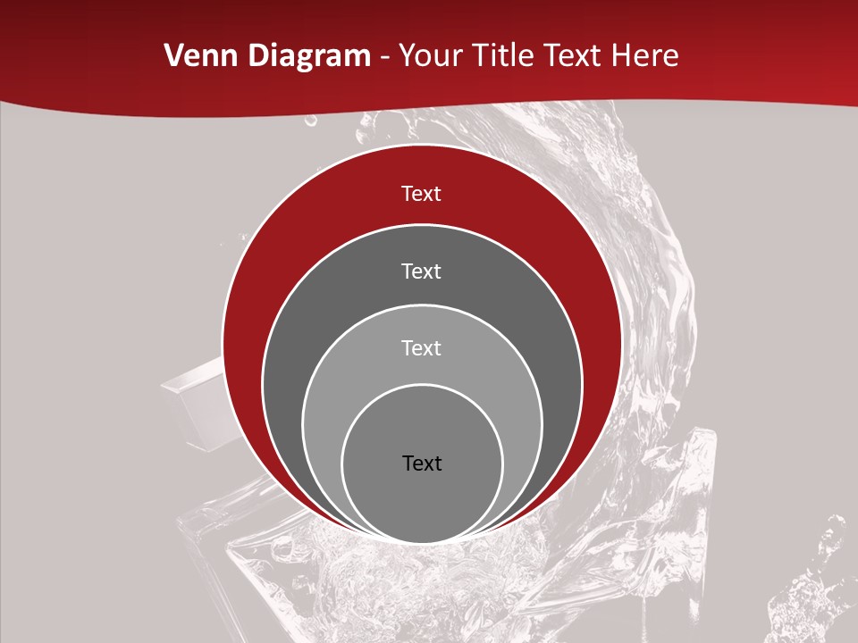 Fragrance Splash Bottle PowerPoint Template