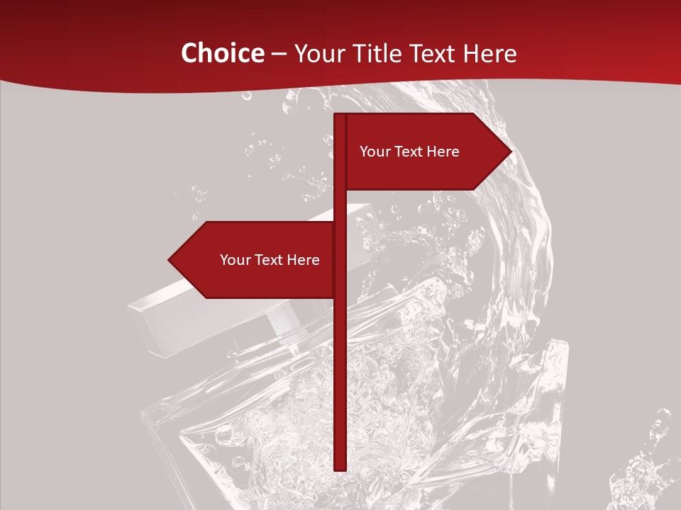 Fragrance Splash Bottle PowerPoint Template