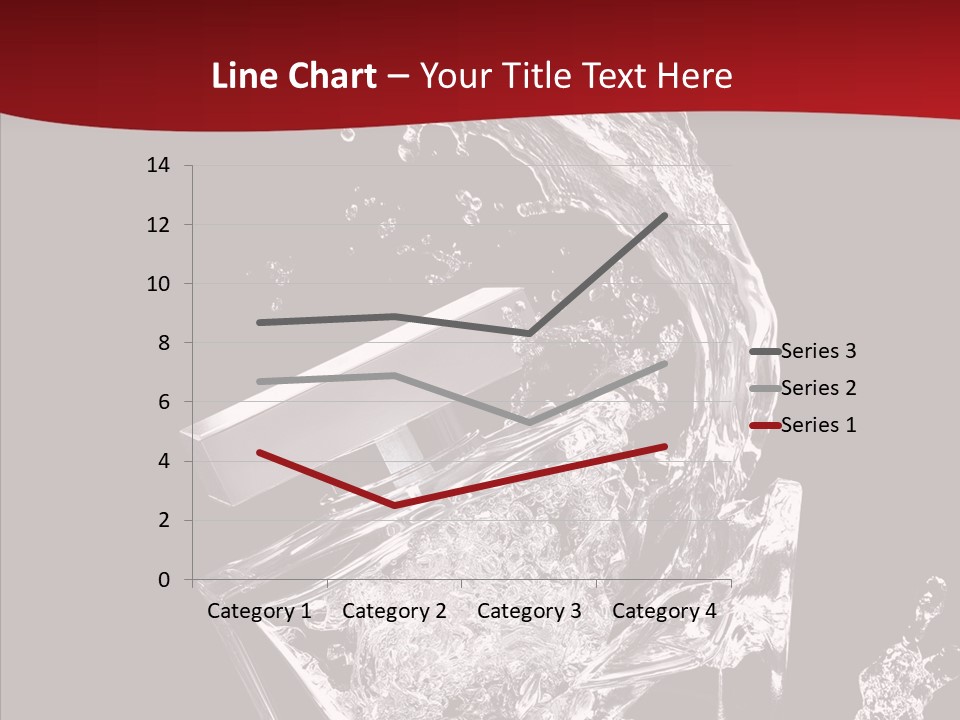 Fragrance Splash Bottle PowerPoint Template