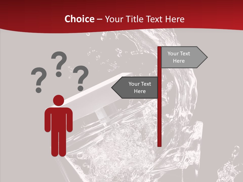 Fragrance Splash Bottle PowerPoint Template