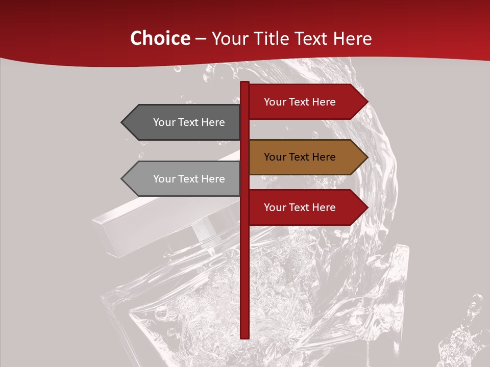 Fragrance Splash Bottle PowerPoint Template