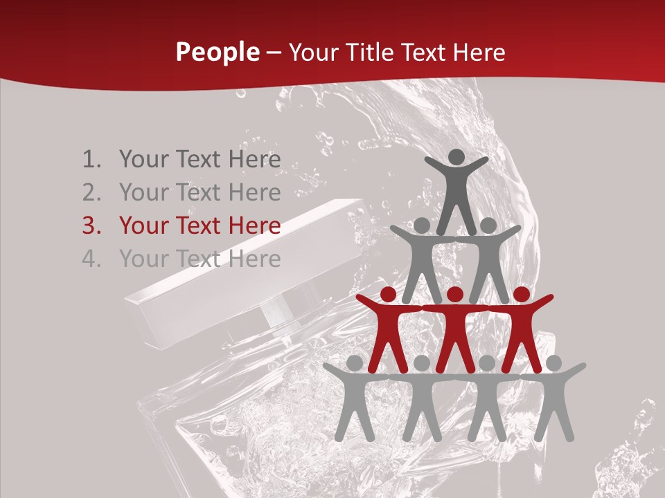 Fragrance Splash Bottle PowerPoint Template