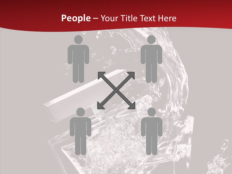 Fragrance Splash Bottle PowerPoint Template