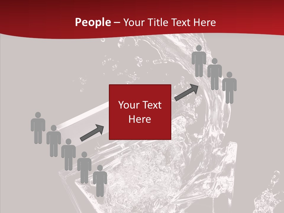 Fragrance Splash Bottle PowerPoint Template