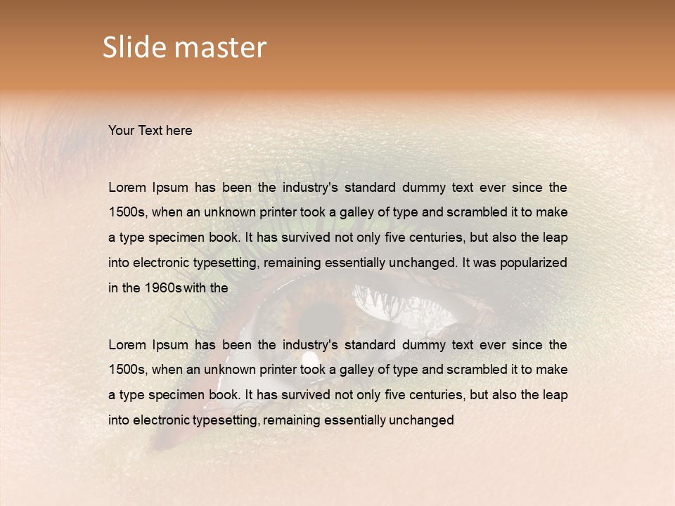 Eyebrow Paint Shot PowerPoint Template