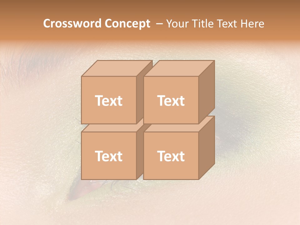 Eyebrow Paint Shot PowerPoint Template