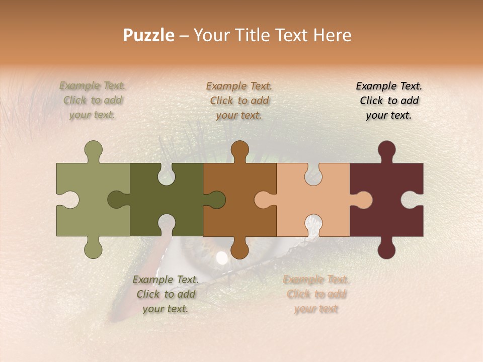 Eyebrow Paint Shot PowerPoint Template