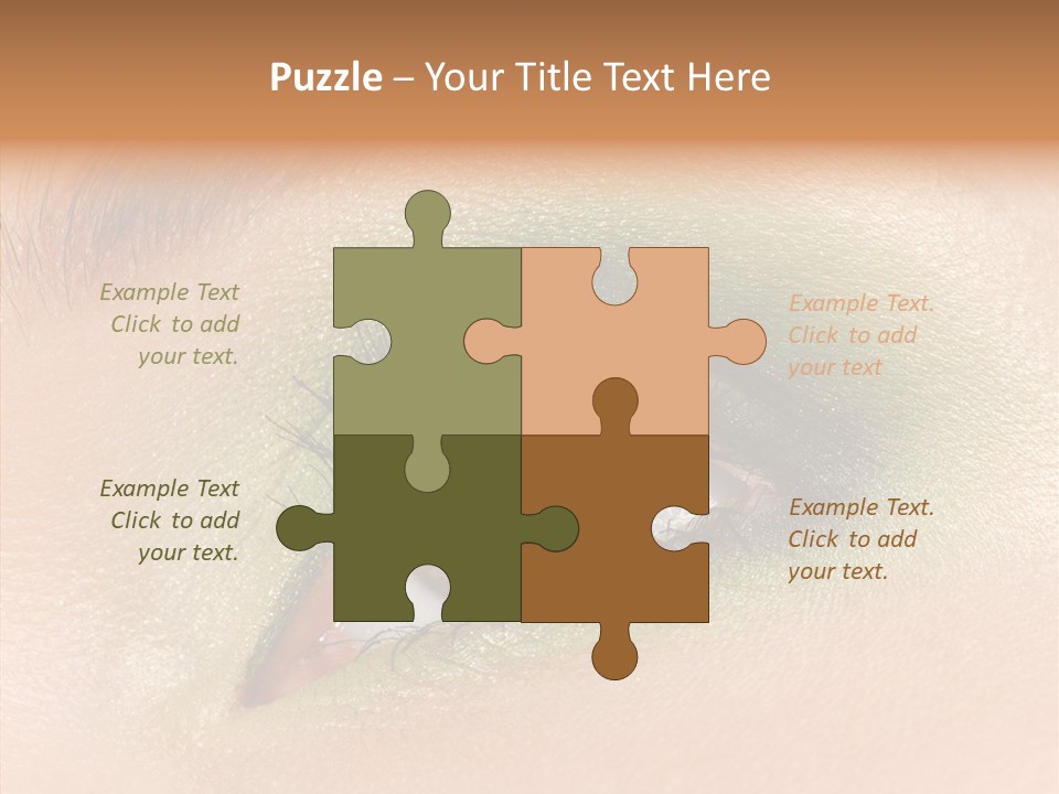 Eyebrow Paint Shot PowerPoint Template