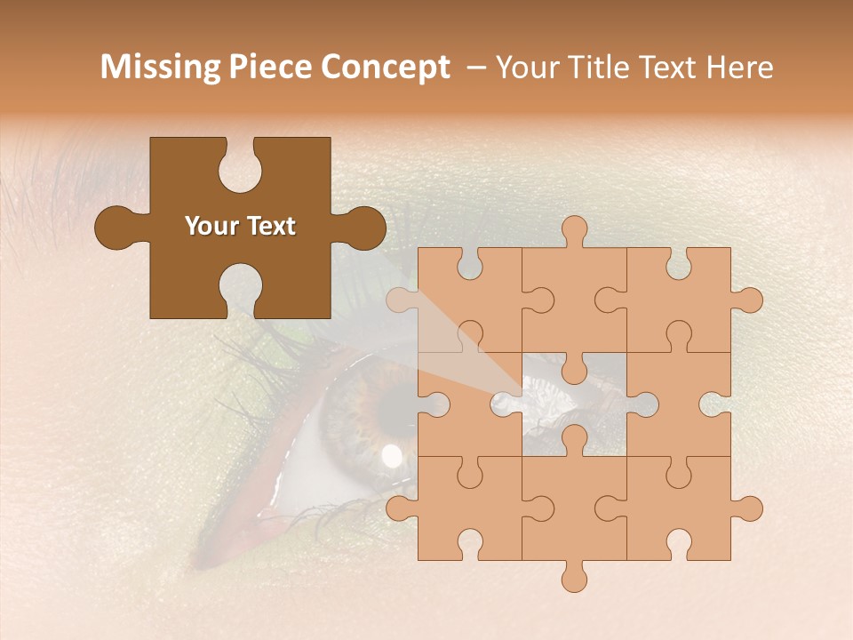 Eyebrow Paint Shot PowerPoint Template