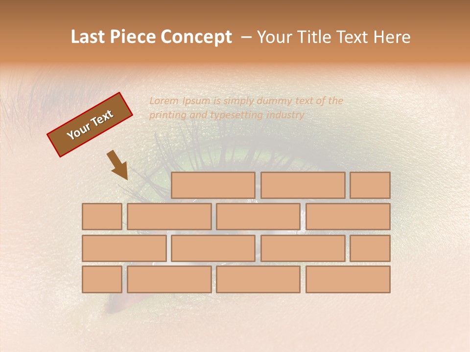 Eyebrow Paint Shot PowerPoint Template