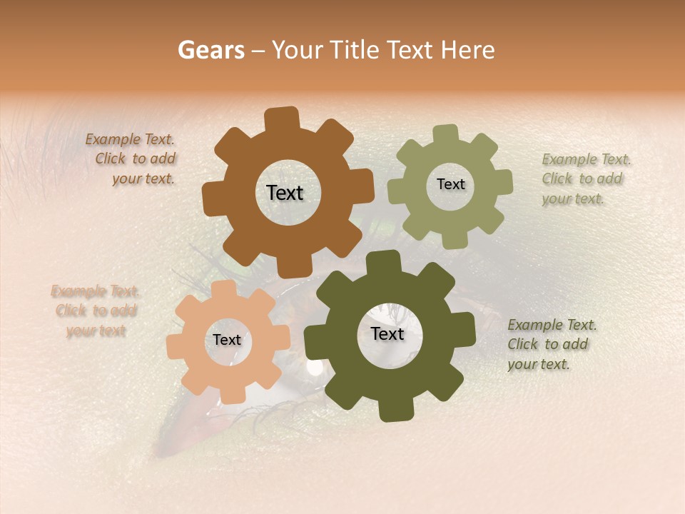 Eyebrow Paint Shot PowerPoint Template