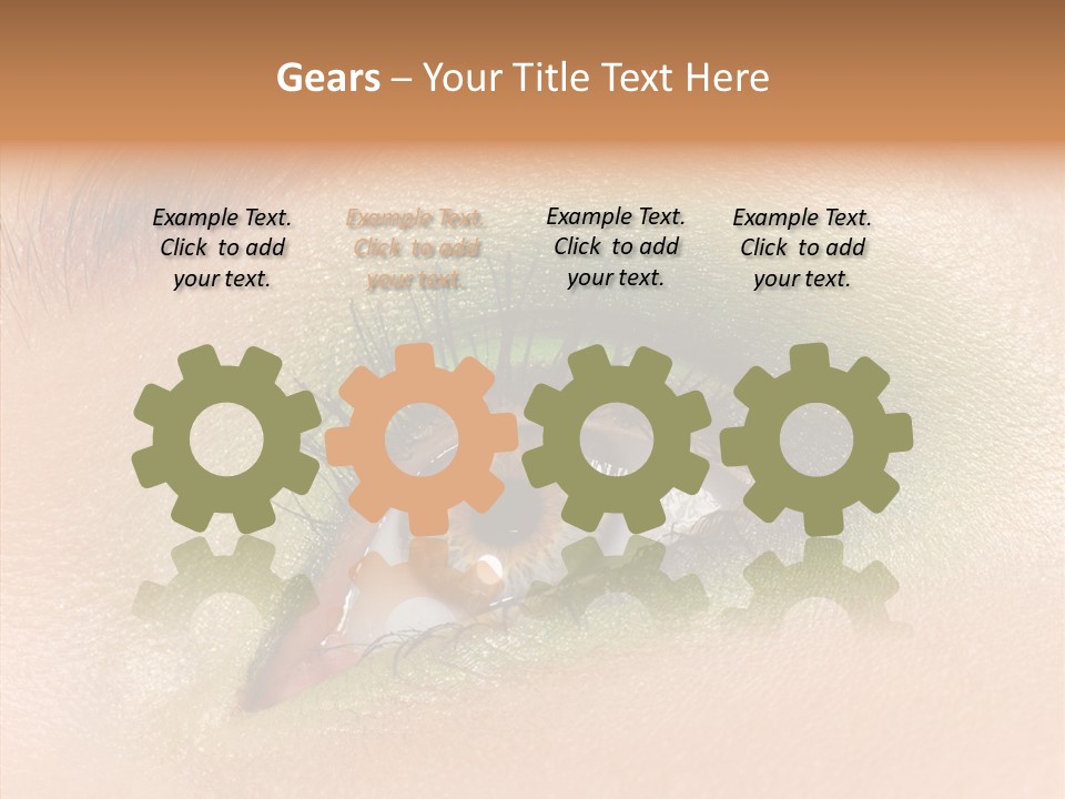 Eyebrow Paint Shot PowerPoint Template